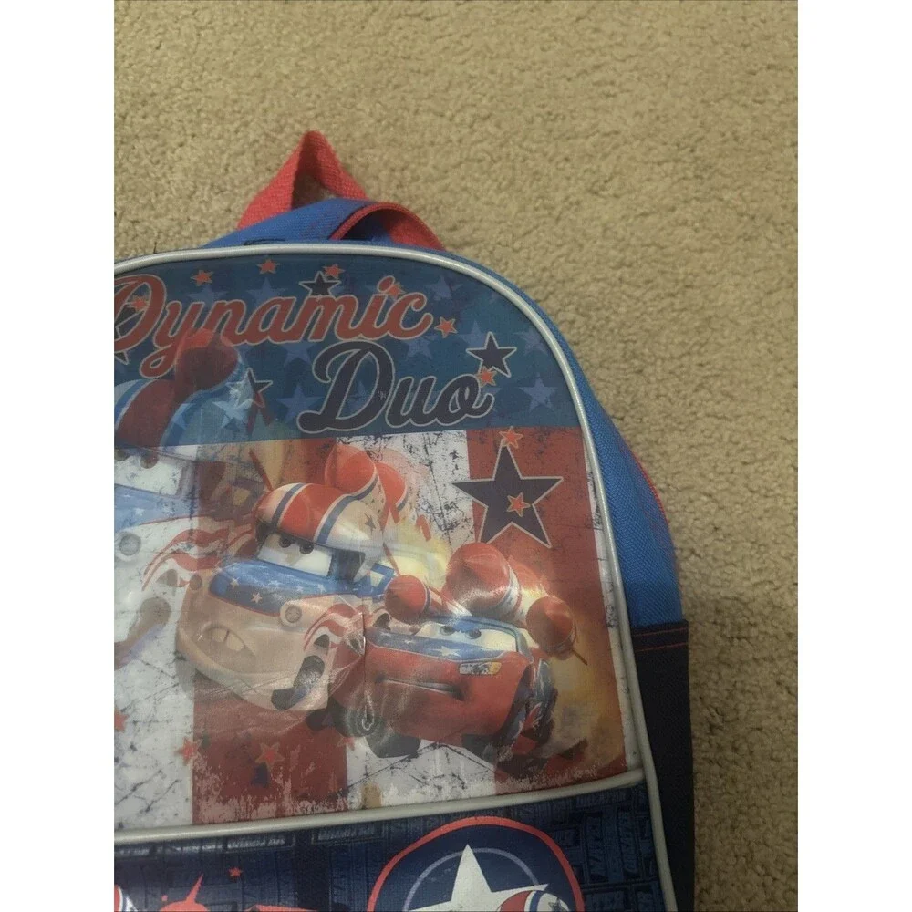 Lightning McQueen and mater Dynamic Duo Back pack holographic vintage kids